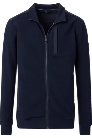 Casa Moda Cardigan Zippé Navy Bleu foncé Bleu