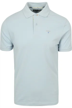 Barbour Polo Tartan Piqué Clair Bleu clair Bleu