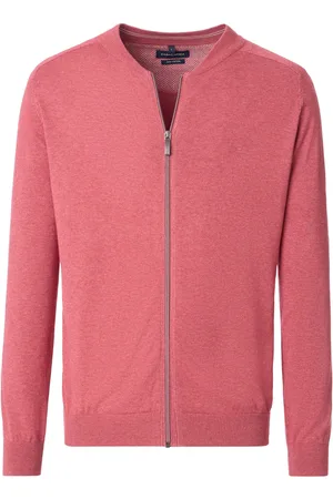 Casa Moda Cardigan Zippé Fresh Brick Rouge Rose