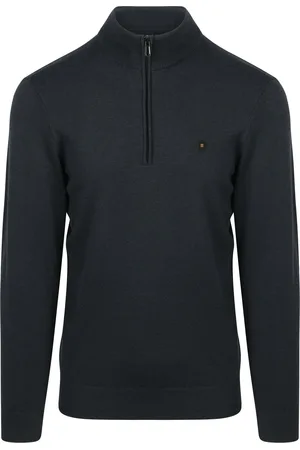 No Excess Pull Demi-Zip Marine Bleu Bleu foncé