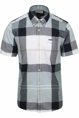 Barbour Shirt Douglas Tailored Northshore Tartan Bleu Gris