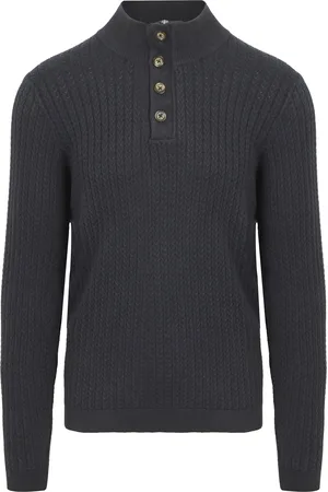 Suitable Pullover Camock Marine Bleu Bleu foncé