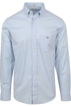 GANT Chemise Casual Poplin Clair Bleu clair Bleu