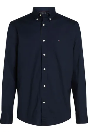 Tommy Hilfiger Chemise Poplin Flex Marine Bleu Bleu foncé