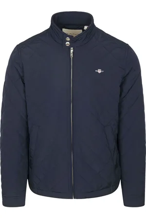 GANT Jacket Quilted Navy Bleu Bleu foncé