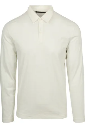 Marc O’ Polo Longsleeve Polo Off White Blanc Blanc cassé