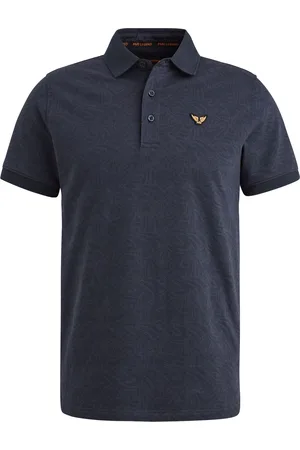 PME Legend™ Poloshirt Jacquard Jersey Marine Bleu Bleu foncé