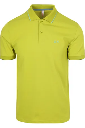 sun68 Polo Petites Rayures Collar Clair
