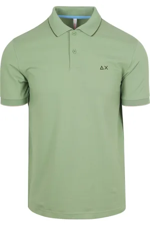 sun68 Polo Petites Rayures Collar Clair