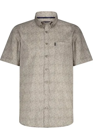 State of art Chemise Short Sleeve Leafs