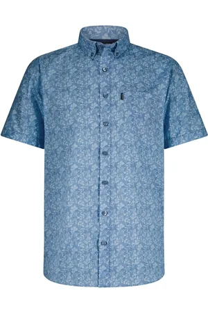 State of art Chemise Short Sleeve Leafs