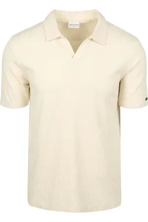 No Excess Polo No-Excess Terry Jacquard Ecru Beige Blanc cassé