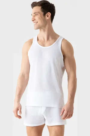 Sunspel Débardeur sous-vêtements en coton cellulaire Blanc