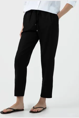 Sunspel Pantalon fuselé à cordon de serrage Noir
