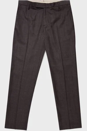 Sunspel Pantalon en laine de voyage Brun
