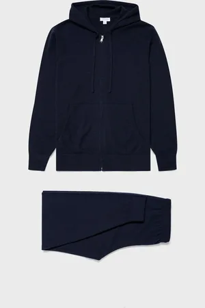 Sunspel Ensemble détente en cachemire Bleu marine