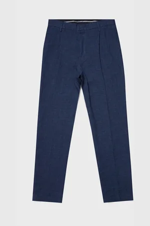 Sunspel Pantalon de costume à coupe décontractée Bleu marine