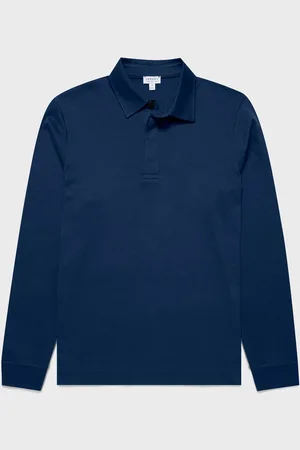 Sunspel Polo de rugby épais Bleu