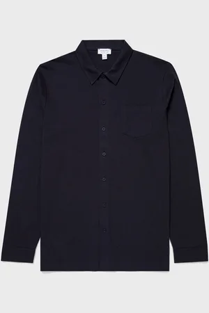 Sunspel Chemise Riviera Bleu marine