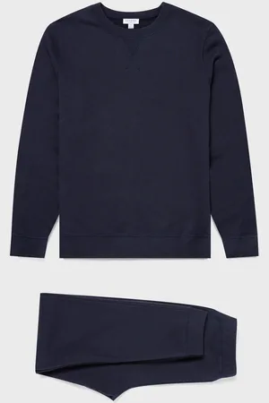 Sunspel Survêtement Loopback Bleu marine