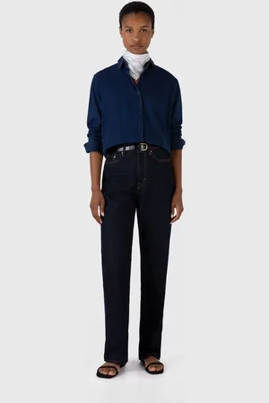 Sunspel Chemise boutonnée en denim Bleu