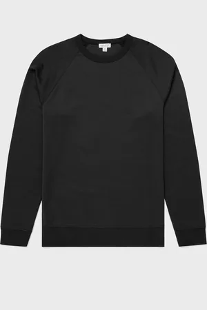 Sunspel Sweatshirt en coton Sea Island Noir