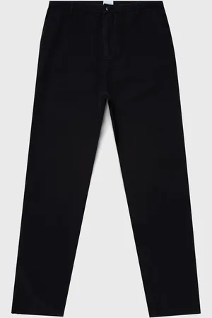 Sunspel Pantalon de travail en coton brossé Noir