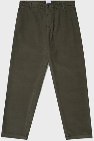 Sunspel Pantalon de travail en velours côtelé Vert