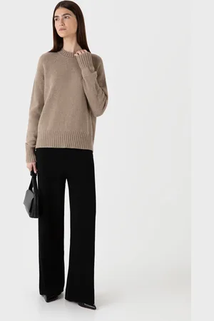 Sunspel Pull en cachemire Roxburgh Brun