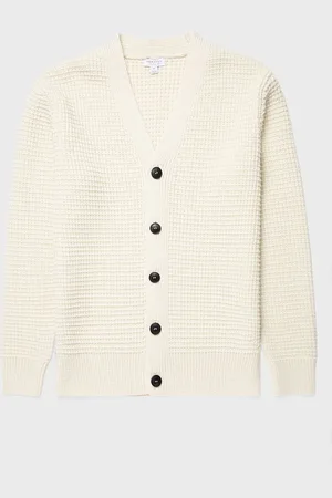 Sunspel Cardigan marin pêcheur