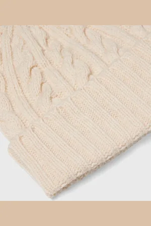 Sunspel Bonnet torsadé en laine d