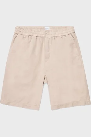 Sunspel Short à cordon en coton et lin