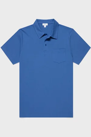 Sunspel Polo Riviera Bleu