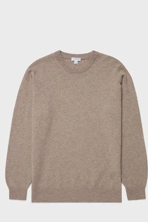 Sunspel Pull en cachemire écossais Beige