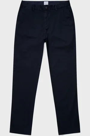 Sunspel Chino stretch coupe droite Bleu marine