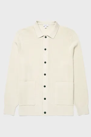 Sunspel Veste à maille gaufrée
