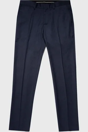 Sunspel Pantalon en laine Bleu marine