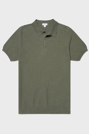 Sunspel Polo en maille Vert