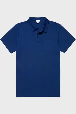 Sunspel Polo Riviera Bleu