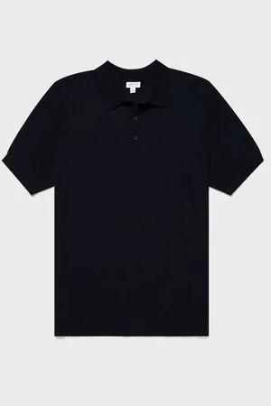 Sunspel X MR PORTER Polo en maille piquée Bleu marine