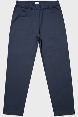 Sunspel Pantalon de survêtement en coton sea island Bleu marine