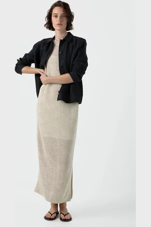 Sunspel Robe en maille de lin