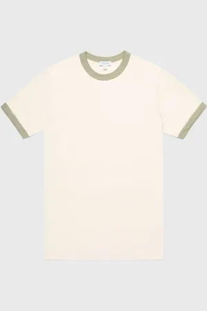 Sunspel T-shirt classique Ringer Vert