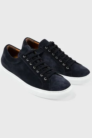 Sunspel Espadrilles en daim Bleu marine