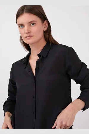Sunspel Chemise en soie Noir