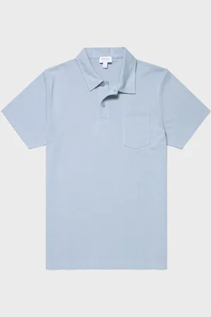 Sunspel Polo Riviera Bleu