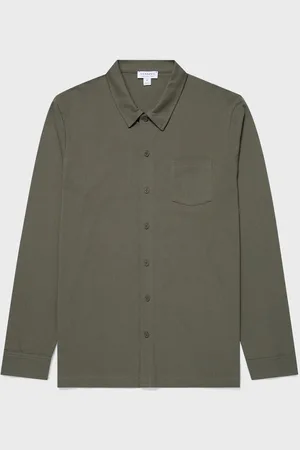 Sunspel Chemise Riviera Vert