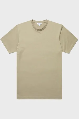 Sunspel T-shirt épaisseur moyenne Riviera Vert