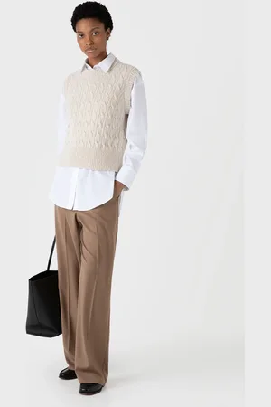 Sunspel Gilet en maille torsadée