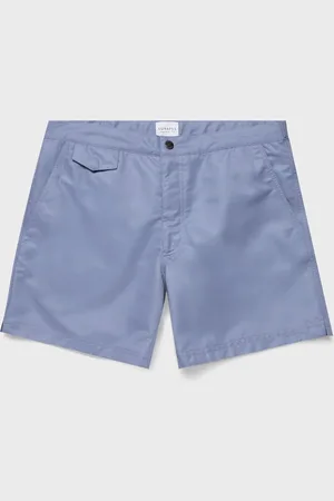 Sunspel Short de bain ajusté Bleu